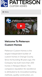 Mobile Screenshot of pattersoncustomhomes.com